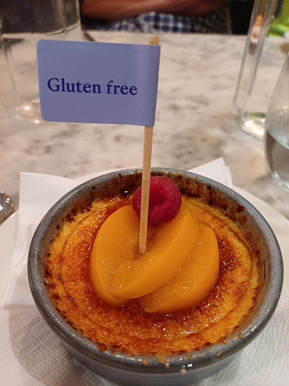 Essential Surrey gluten free restaurants Cote gluten free creme brulee.jpg