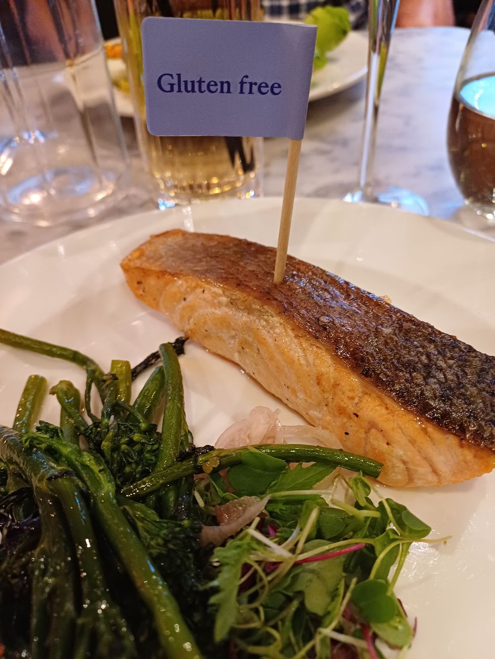Essential Surrey gluten free restaurants Cote pan fried salmon bearnaise.jpg