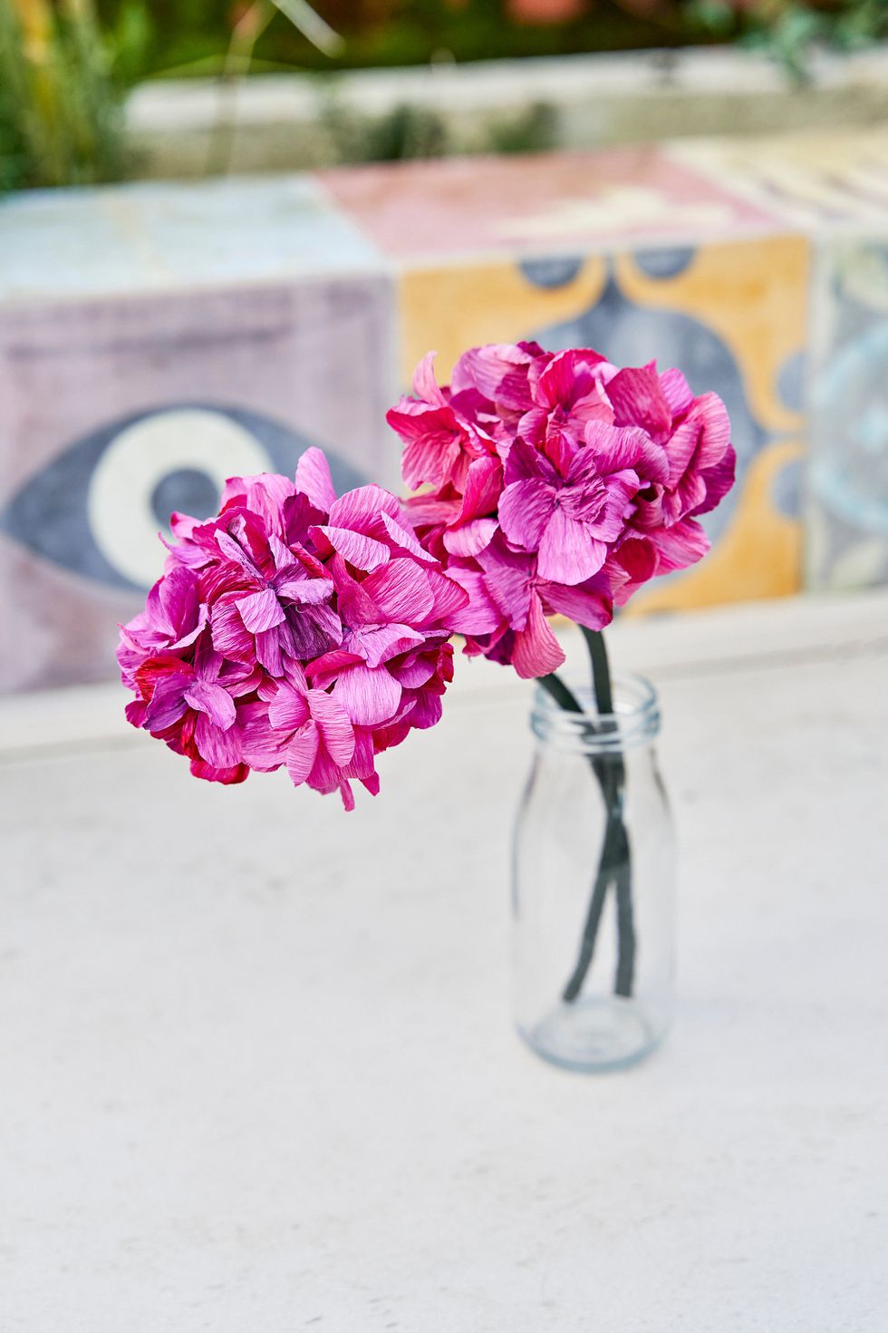 Purple Crepe Paper Hydrangea x2_Holly & Co.jpg